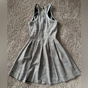 Lululemon 6 Here To There Dress Commuter Denim Silver Spoon Pockets Skater Zip